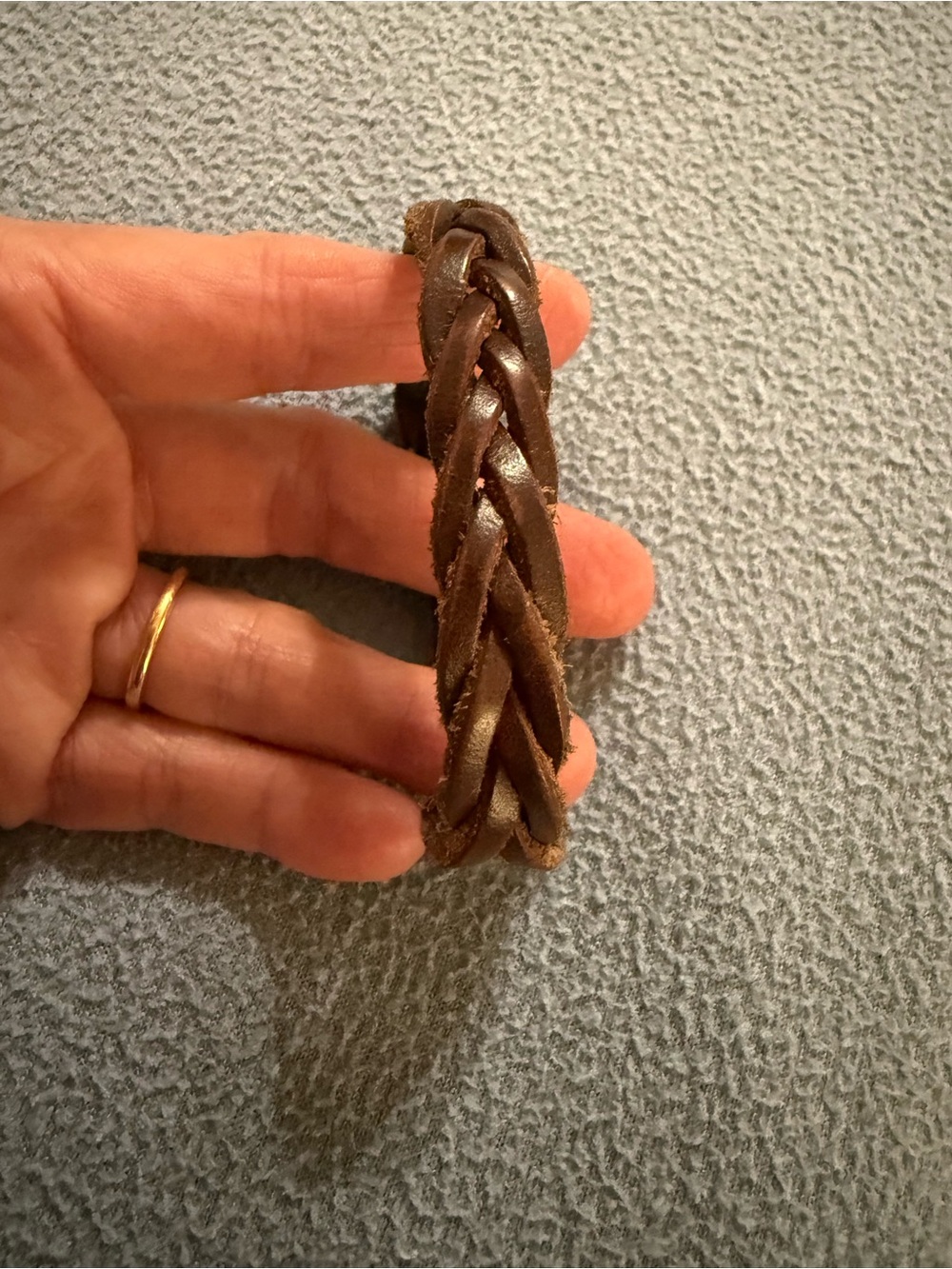 American Eagle Outfitters Braided Leather Bracelet in Brown